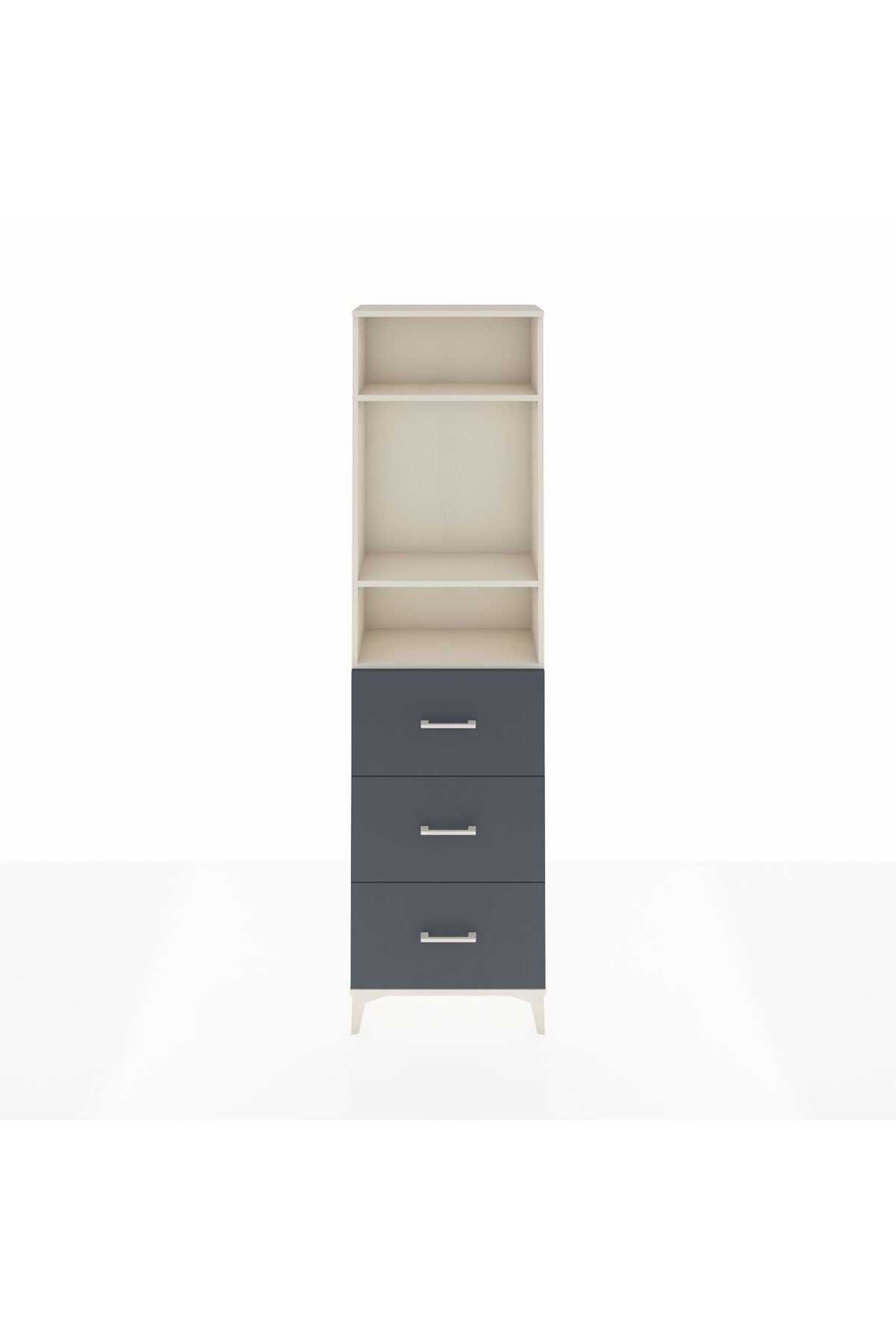 Arges Dolap 3 Raflı 3 Çekmeceli 60x30x221 - S29M141V2A