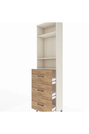Arges Dolap 3 Raflı 3 Çekmeceli 60x30x221 - S29M141V3A