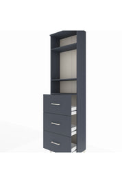 Arges Dolap 3 Raflı 3 Çekmeceli 60x30x221 - S29M141V5A
