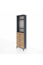 Arges Dolap 3 Raflı 3 Çekmeceli 60x30x221 - S29M141V6A