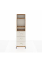 Arges Dolap 3 Raflı 3 Çekmeceli 60x30x221 - S29M141V7A