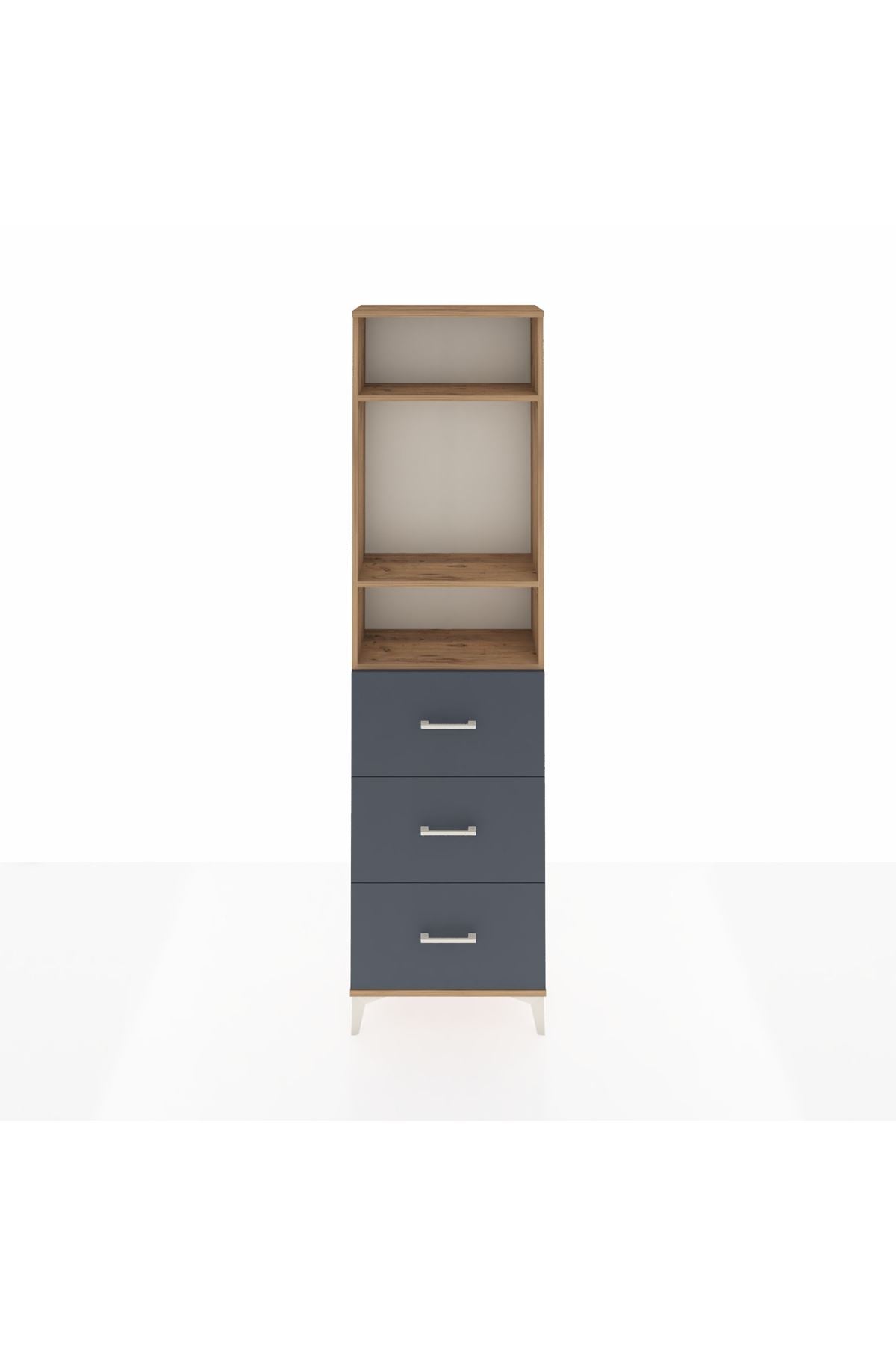 Arges Dolap 3 Raflı 3 Çekmeceli 60x30x221 - S29M141V8A