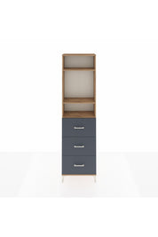 Arges Dolap 3 Raflı 3 Çekmeceli 60x30x221 - S29M141V8A