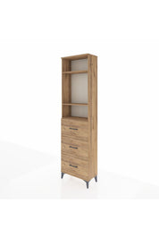 Arges Dolap 3 Raflı 3 Çekmeceli 60x30x221 - S29M141V9A