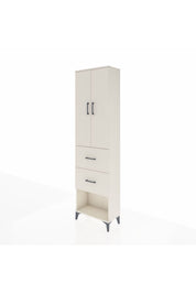 Arges Dolap 2 Raflı 2 Çekmeceli Tek Askılı 60x30x221 - S29M142V1A