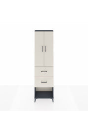 Arges Dolap 2 Raflı 2 Çekmeceli Tek Askılı 60x30x221 - S29M142V4A
