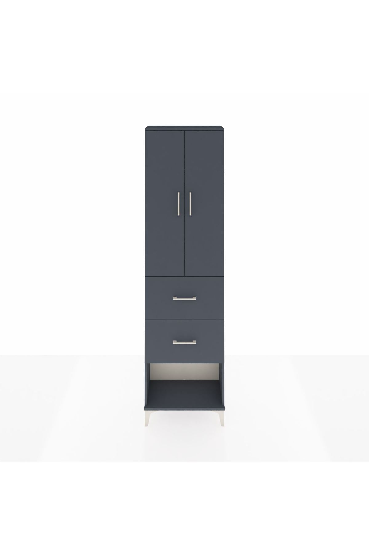 Arges Dolap 2 Raflı 2 Çekmeceli Tek Askılı 60x30x221 - S29M142V5A