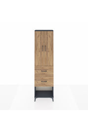 Arges Dolap 2 Raflı 2 Çekmeceli Tek Askılı 60x30x221 - S29M142V6A