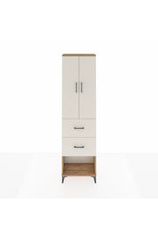 Arges Dolap 2 Raflı 2 Çekmeceli Tek Askılı 60x30x221 - S29M142V7A