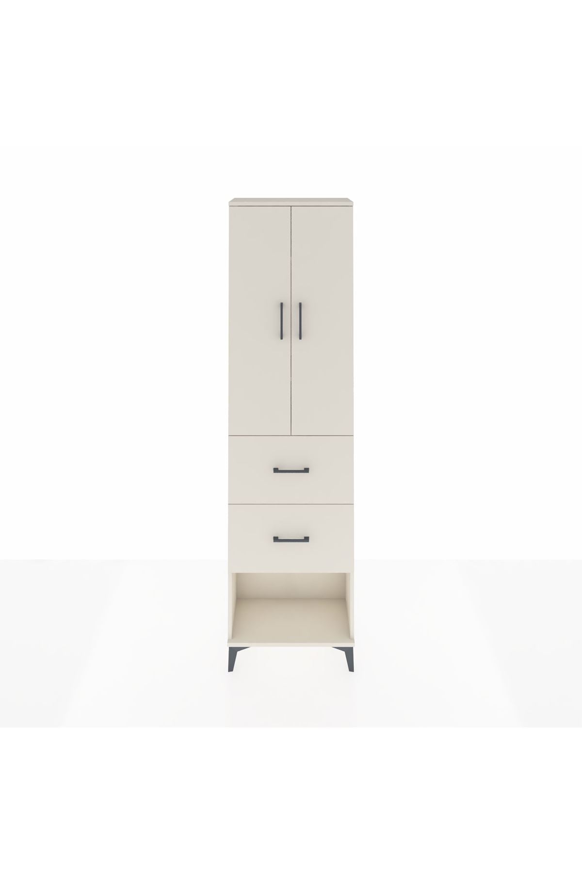 Arges Dolap 3 Raflı 2 Çekmeceli 2 Kapaklı 60x30x221 - S29M143V1A