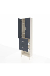Arges Dolap 3 Raflı 2 Çekmeceli 2 Kapaklı 60x30x221 - S29M143V2A