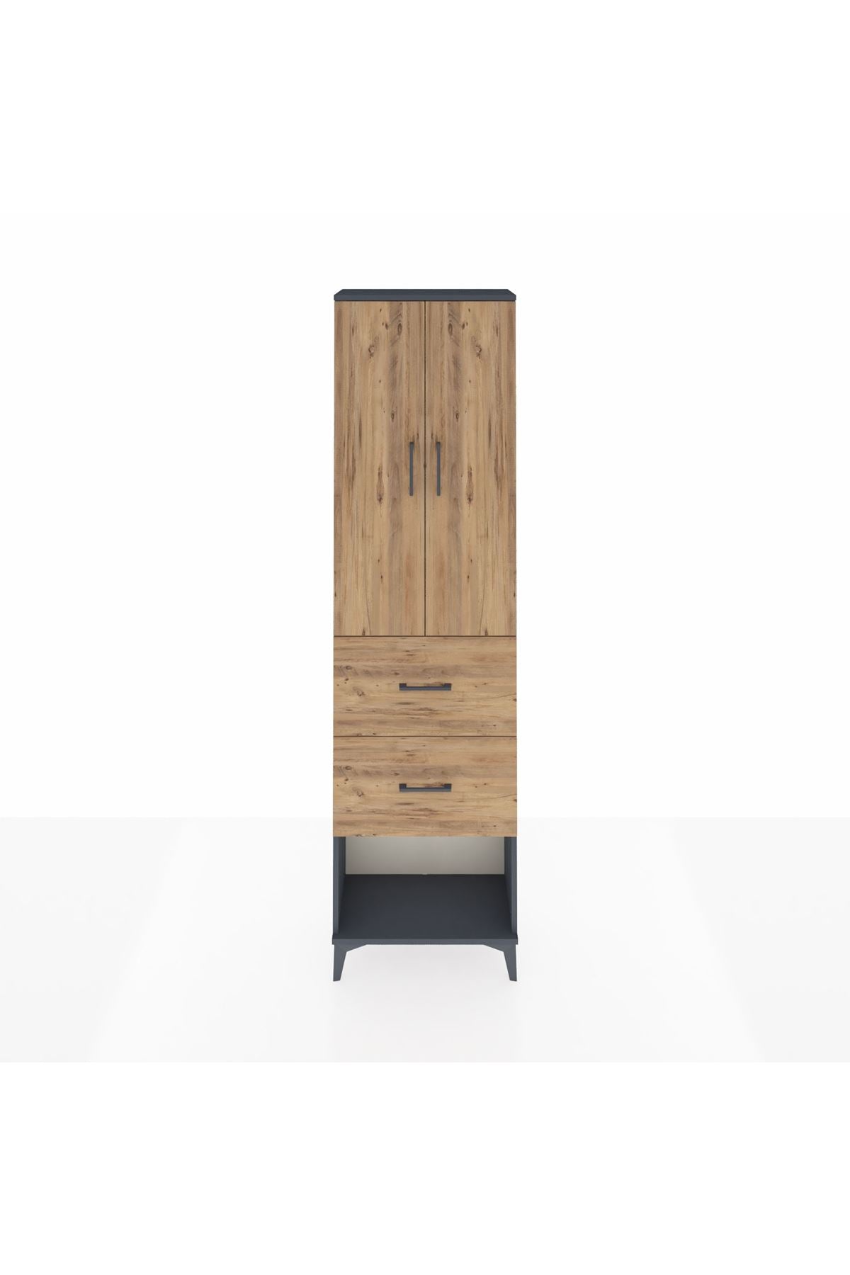 Arges Dolap 3 Raflı 2 Çekmeceli 2 Kapaklı 60x30x221 - S29M143V6A
