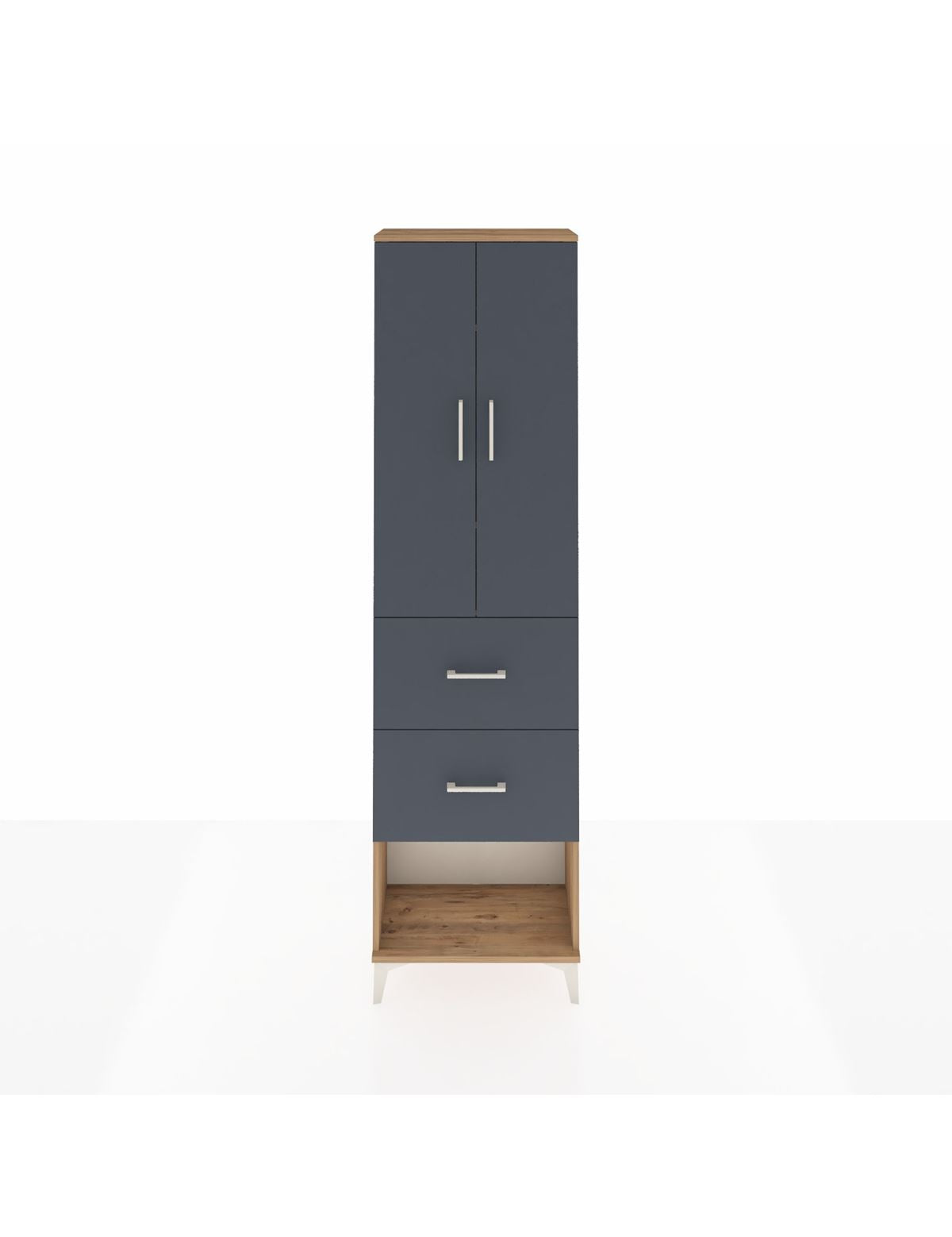 Arges Dolap 3 Raflı 2 Çekmeceli 2 Kapaklı 60x30x221 - S29M143V8A
