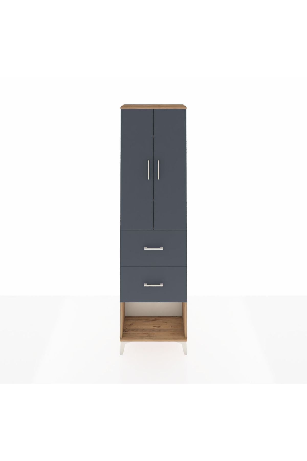 Arges Dolap 3 Raflı 2 Çekmeceli 2 Kapaklı 60x30x221 - S29M143V8A