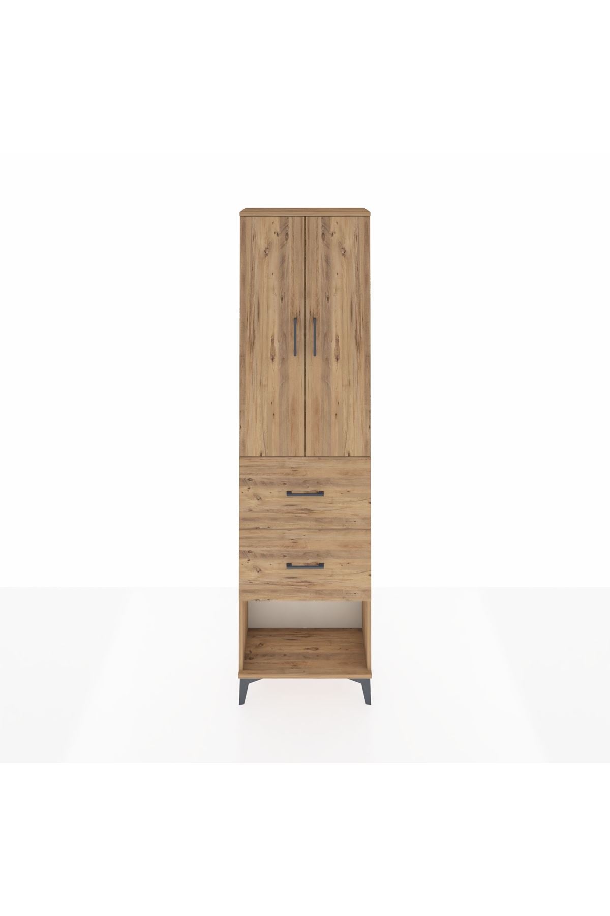 Arges Dolap 3 Raflı 2 Çekmeceli 2 Kapaklı 60x30x221 - S29M143V9A