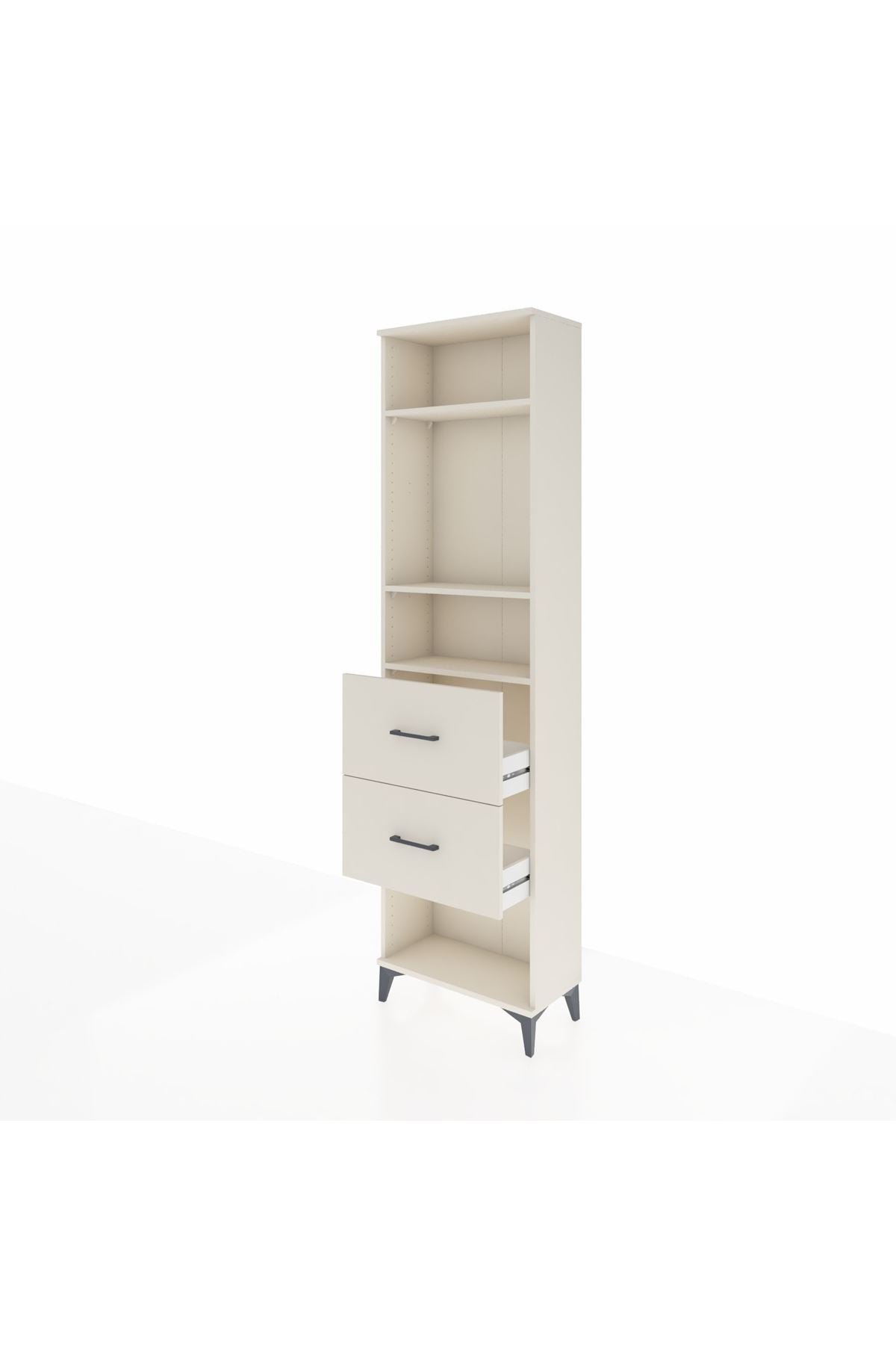 Arges Dolap 3 Raflı 2 Çekmeceli 60x30x221 - S29M144V1A