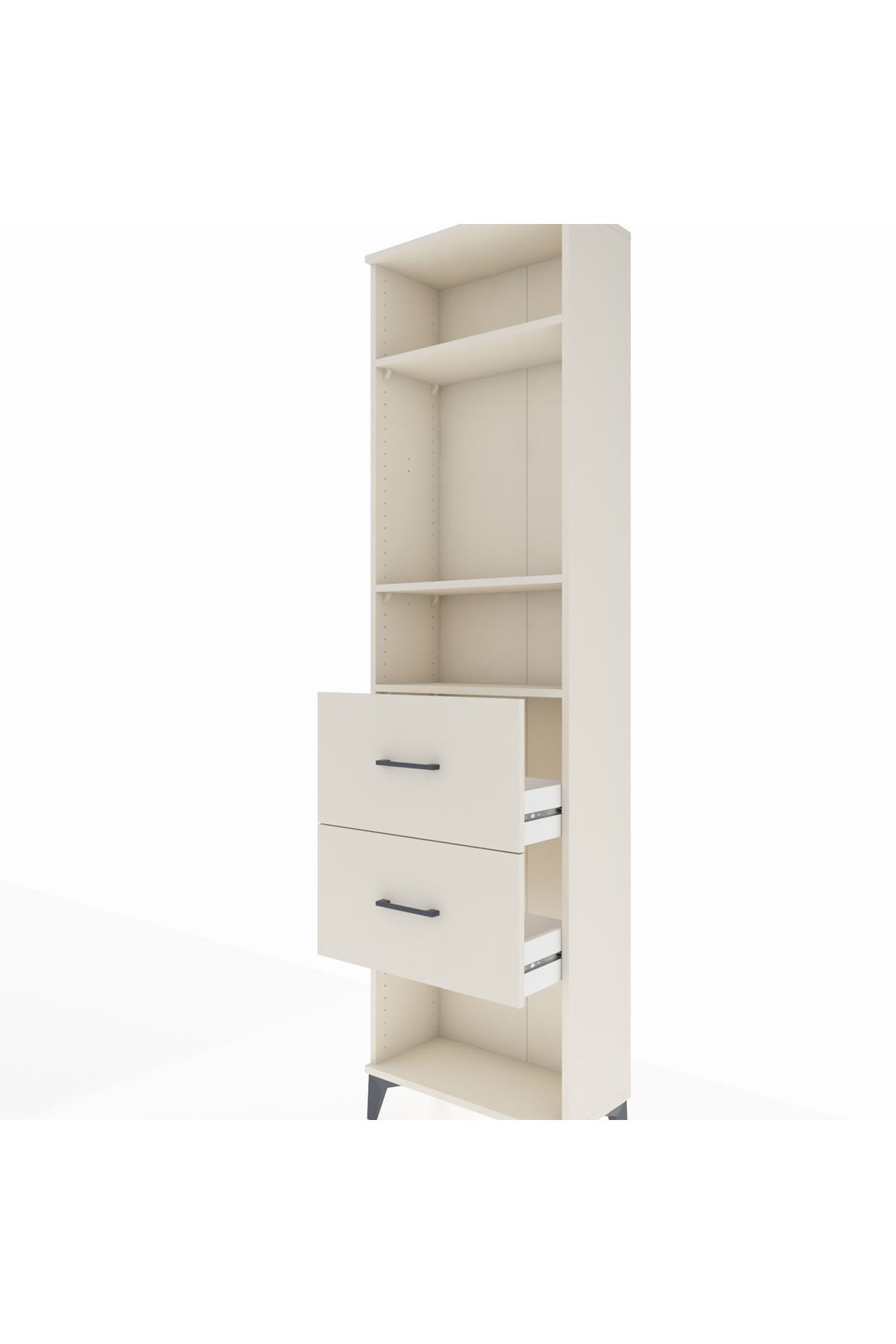 Arges Dolap 3 Raflı 2 Çekmeceli 60x30x221 - S29M144V1A