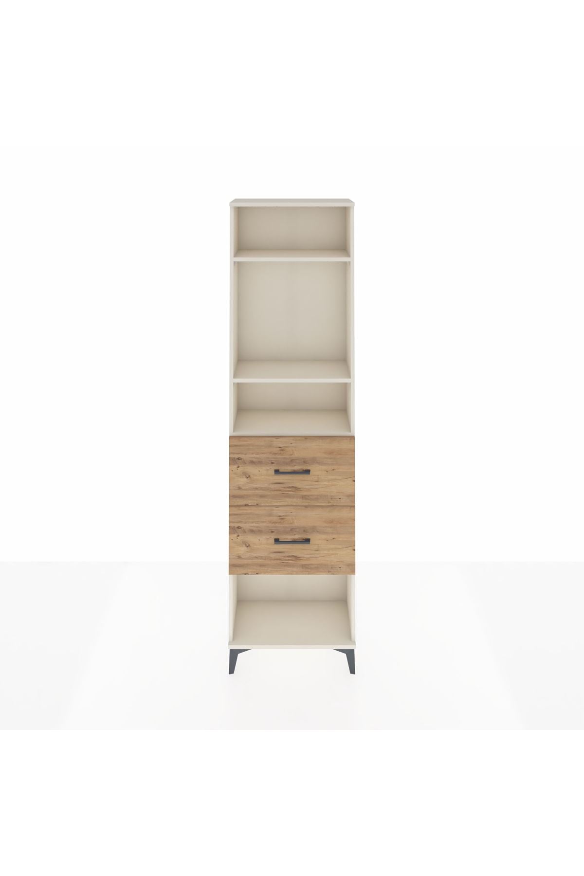 Arges Dolap 3 Raflı 2 Çekmeceli 60x30x221 - S29M144V3A