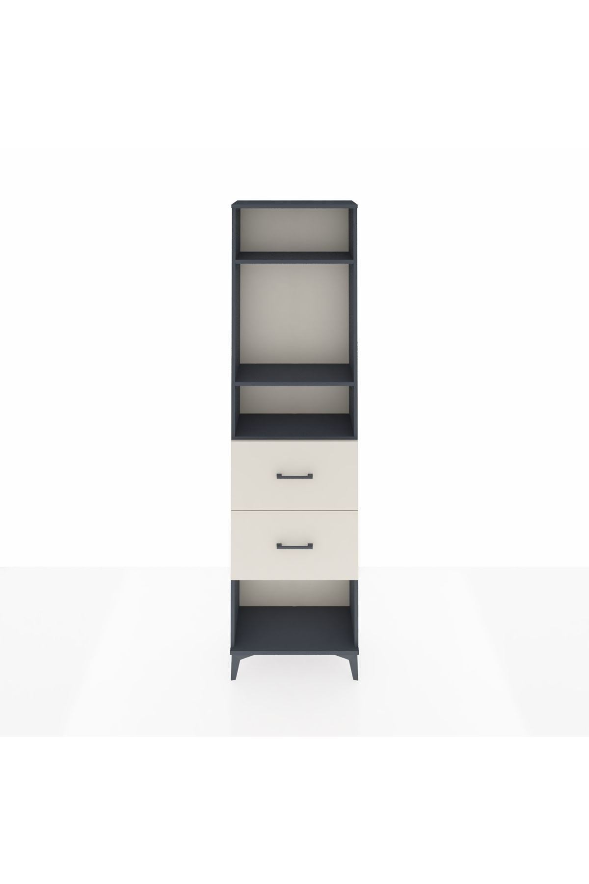 Arges Dolap 3 Raflı 2 Çekmeceli 60x30x221 - S29M144V4A