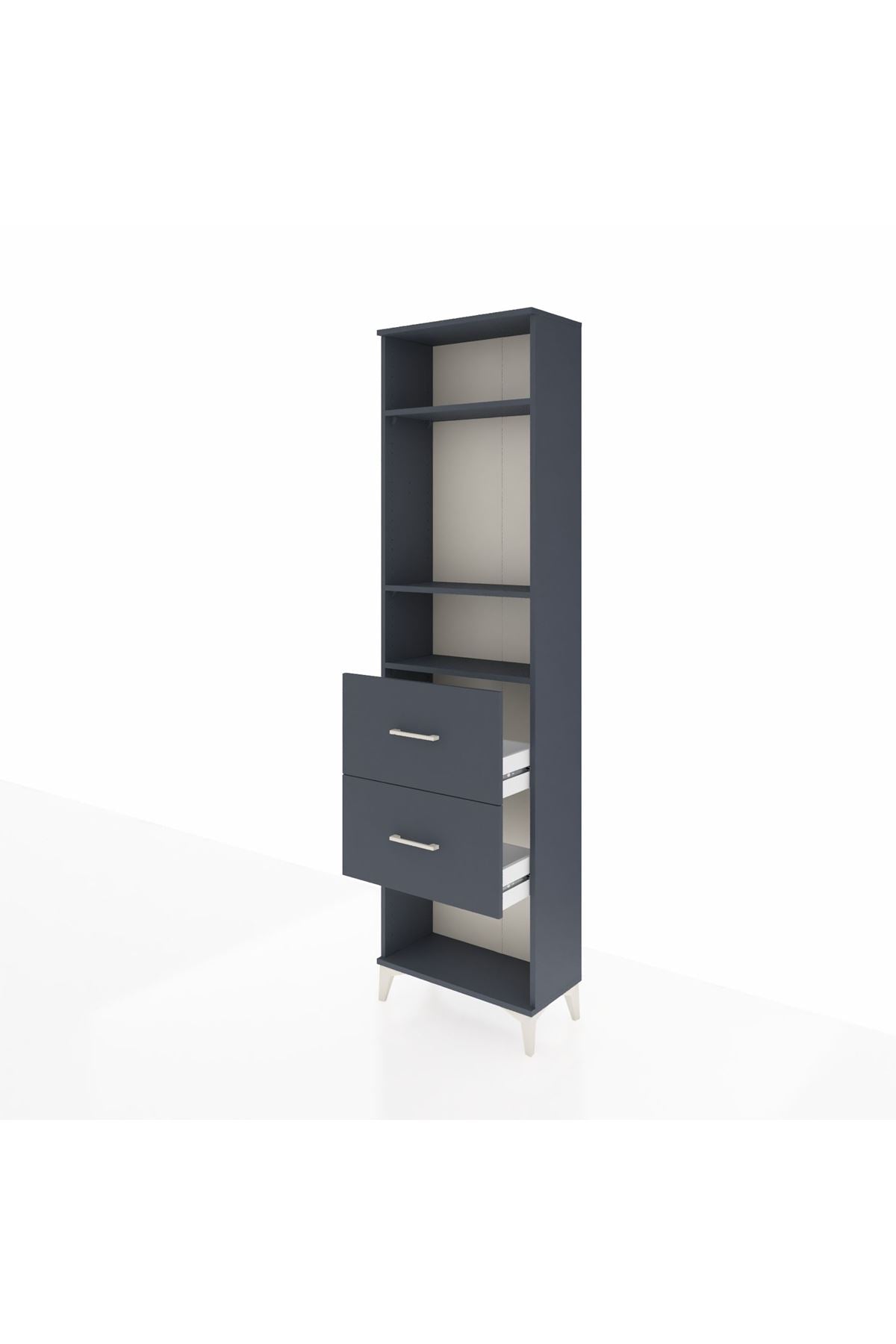 Arges Dolap 3 Raflı 2 Çekmeceli 60x30x221 - S29M144V5A