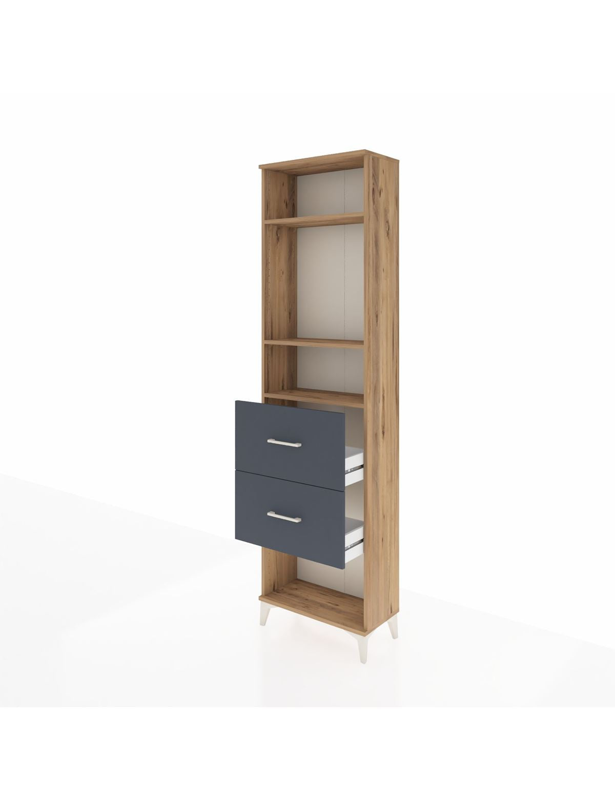 Arges Dolap 3 Raflı 2 Çekmeceli 60x30x221 - S29M144V8A