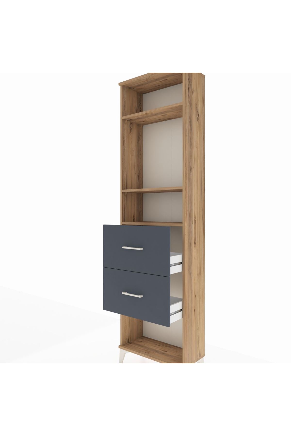 Arges Dolap 3 Raflı 2 Çekmeceli 60x30x221 - S29M144V8A
