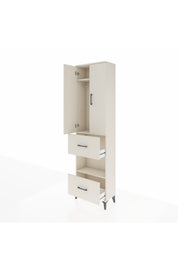 Arges Dolap 3 Raflı 2 Çekmeceli Tek Askılı 60x30x221 - S29M145V1A