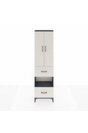 Arges Dolap 3 Raflı 2 Çekmeceli Tek Askılı 60x30x221 - S29M145V4A