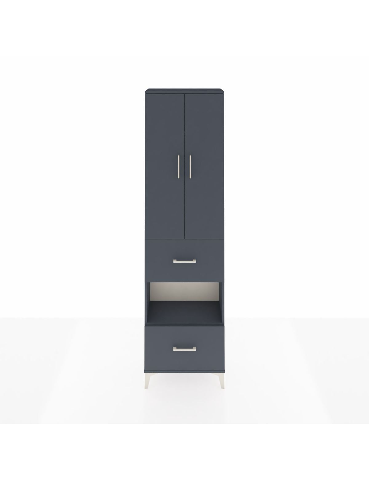 Arges Dolap 3 Raflı 2 Çekmeceli Tek Askılı 60x30x221 - S29M145V5A