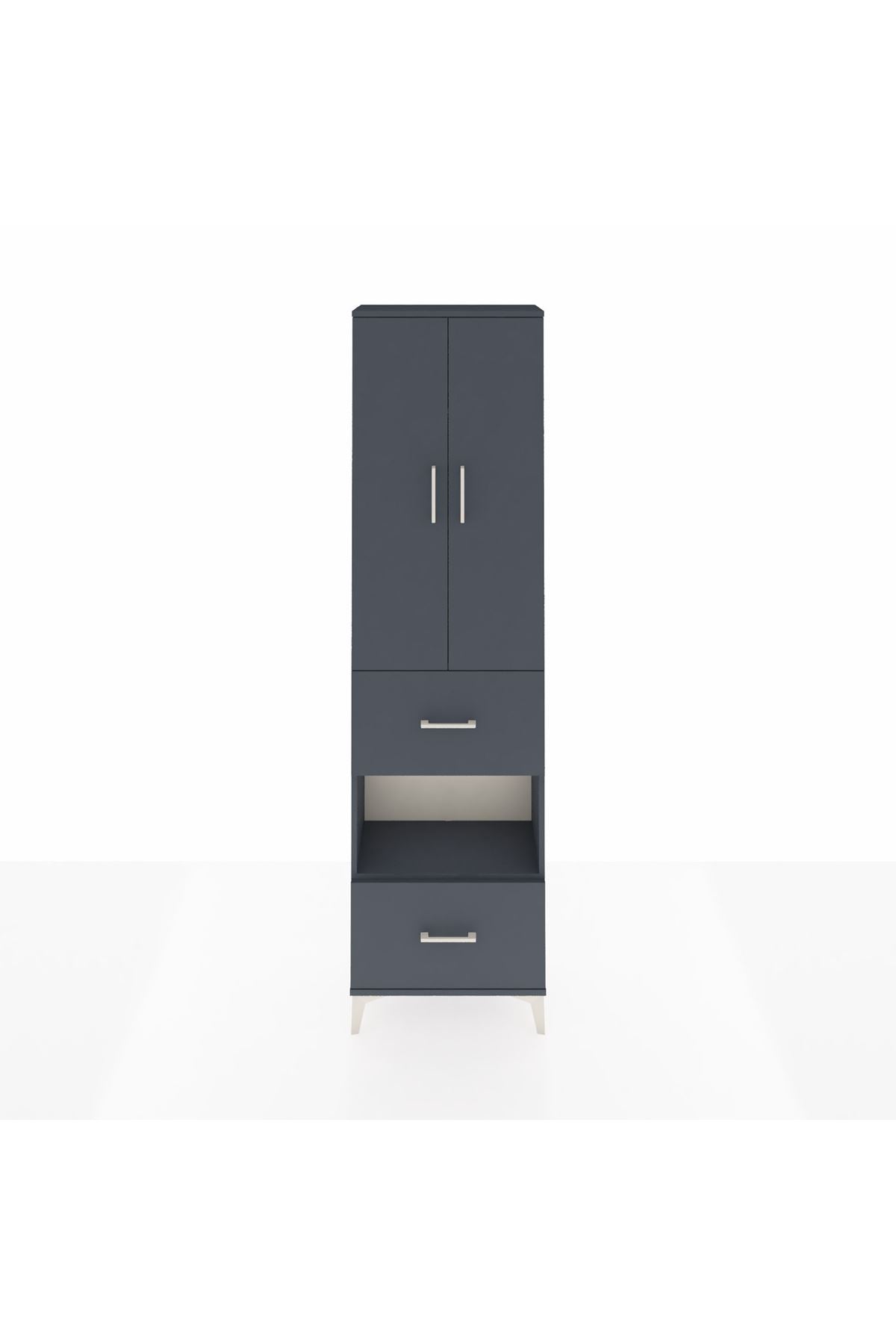 Arges Dolap 3 Raflı 2 Çekmeceli Tek Askılı 60x30x221 - S29M145V5A
