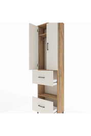 Arges Dolap 3 Raflı 2 Çekmeceli Tek Askılı 60x30x221 - S29M145V7A