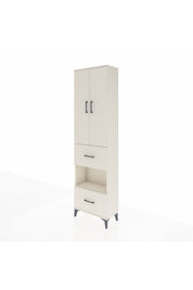 Arges Dolap 4 Raflı 2 Çekmeceli 2 Kapaklı 60x30x221 - S29M146V1A