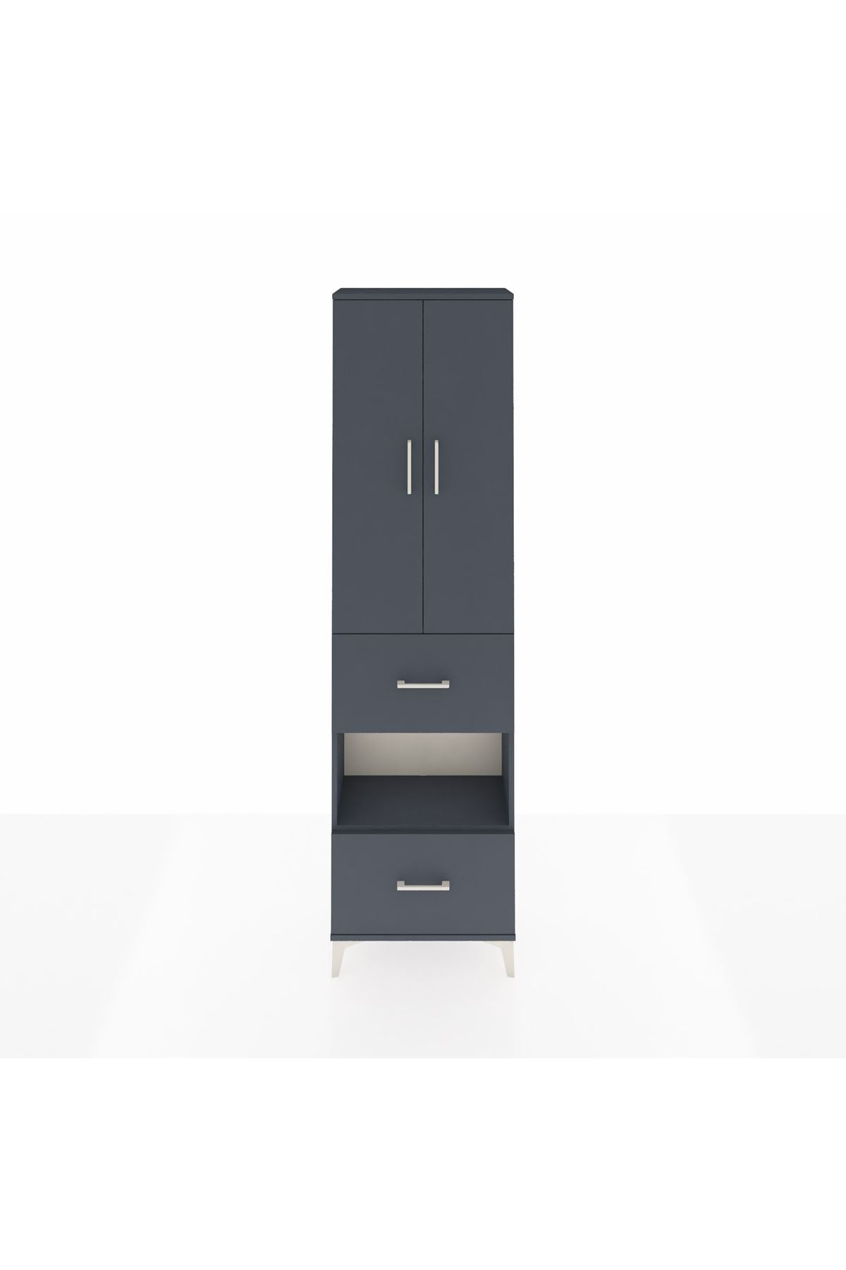 Arges Dolap 4 Raflı 2 Çekmeceli 2 Kapaklı 60x30x221 - S29M146V5A