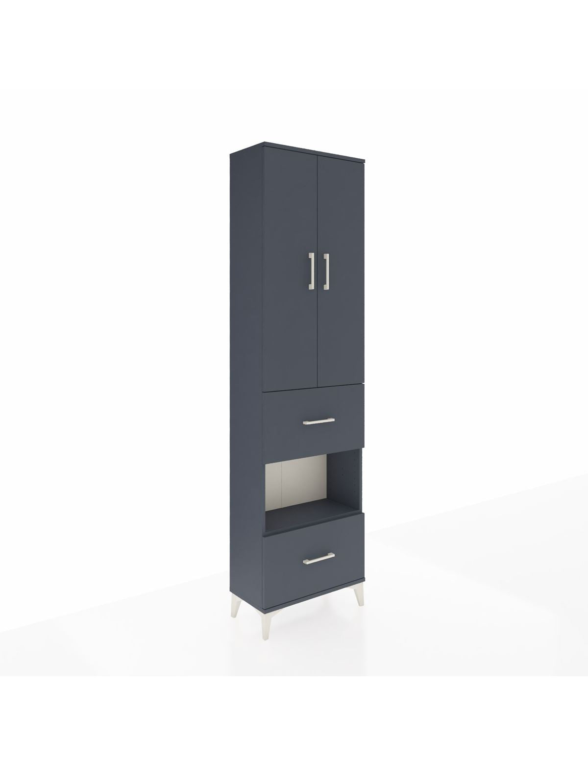 Arges Dolap 4 Raflı 2 Çekmeceli 2 Kapaklı 60x30x221 - S29M146V5A