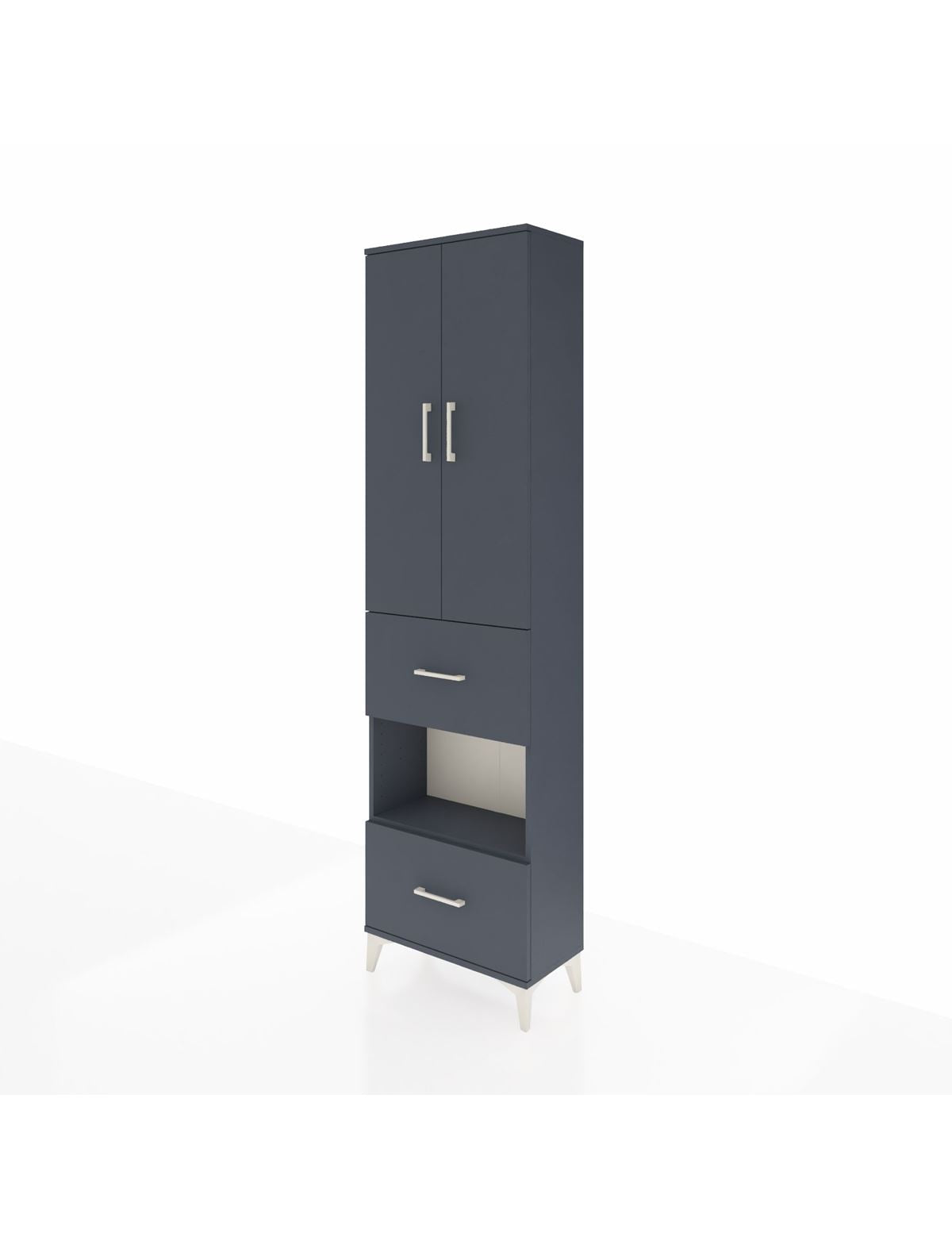 Arges Dolap 4 Raflı 2 Çekmeceli 2 Kapaklı 60x30x221 - S29M146V5A