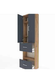 Arges Dolap 4 Raflı 2 Çekmeceli 2 Kapaklı 60x30x221 - S29M146V8A