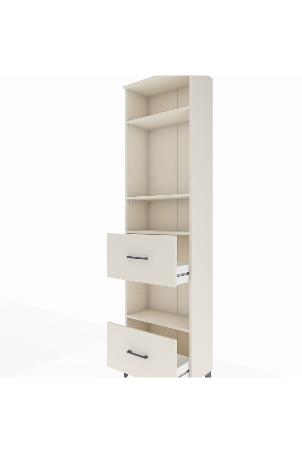 Arges Dolap 4 Raflı 2 Çekmeceli 60x30x221 - S29M147V1A
