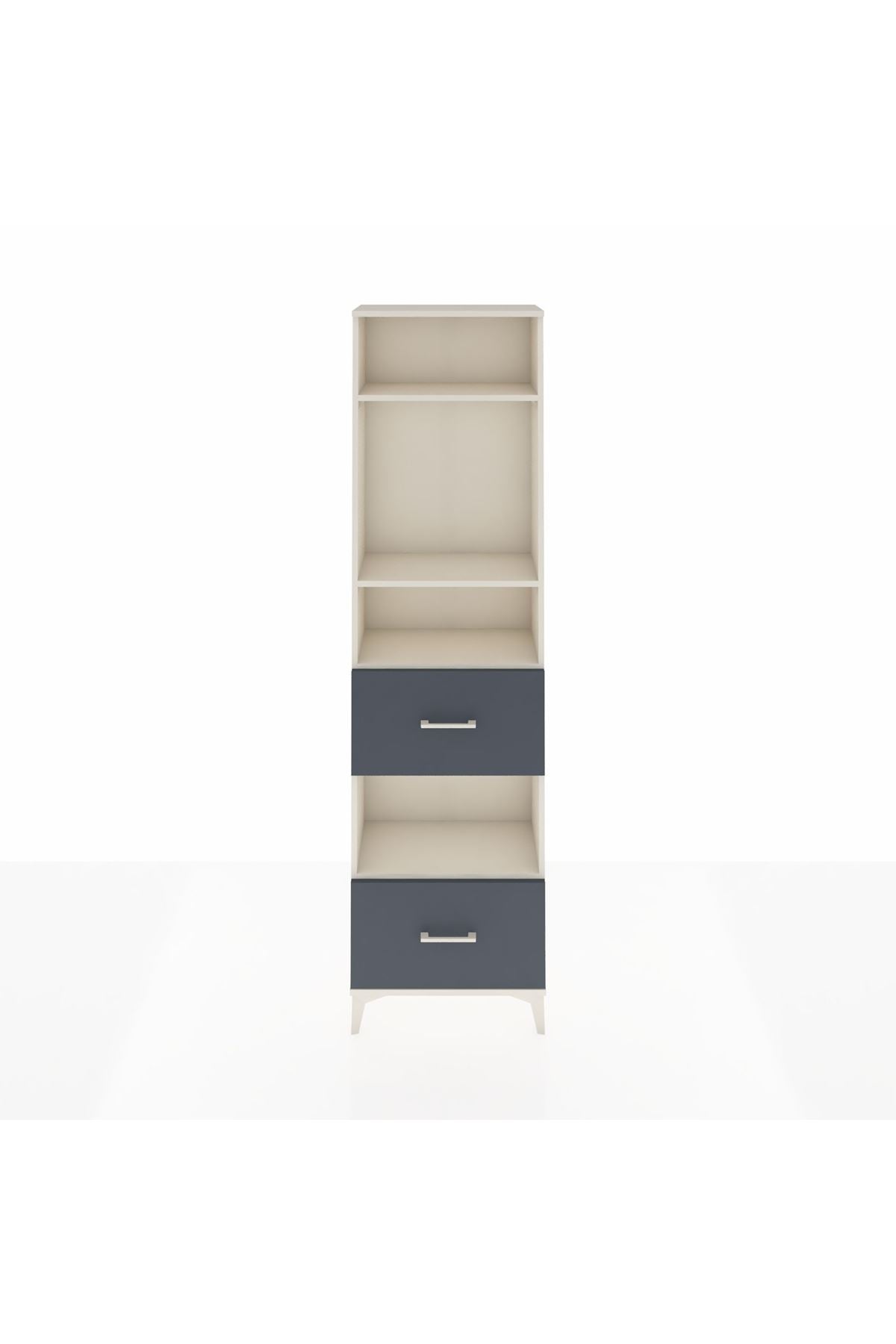 Arges Dolap 4 Raflı 2 Çekmeceli 60x30x221 - S29M147V2A