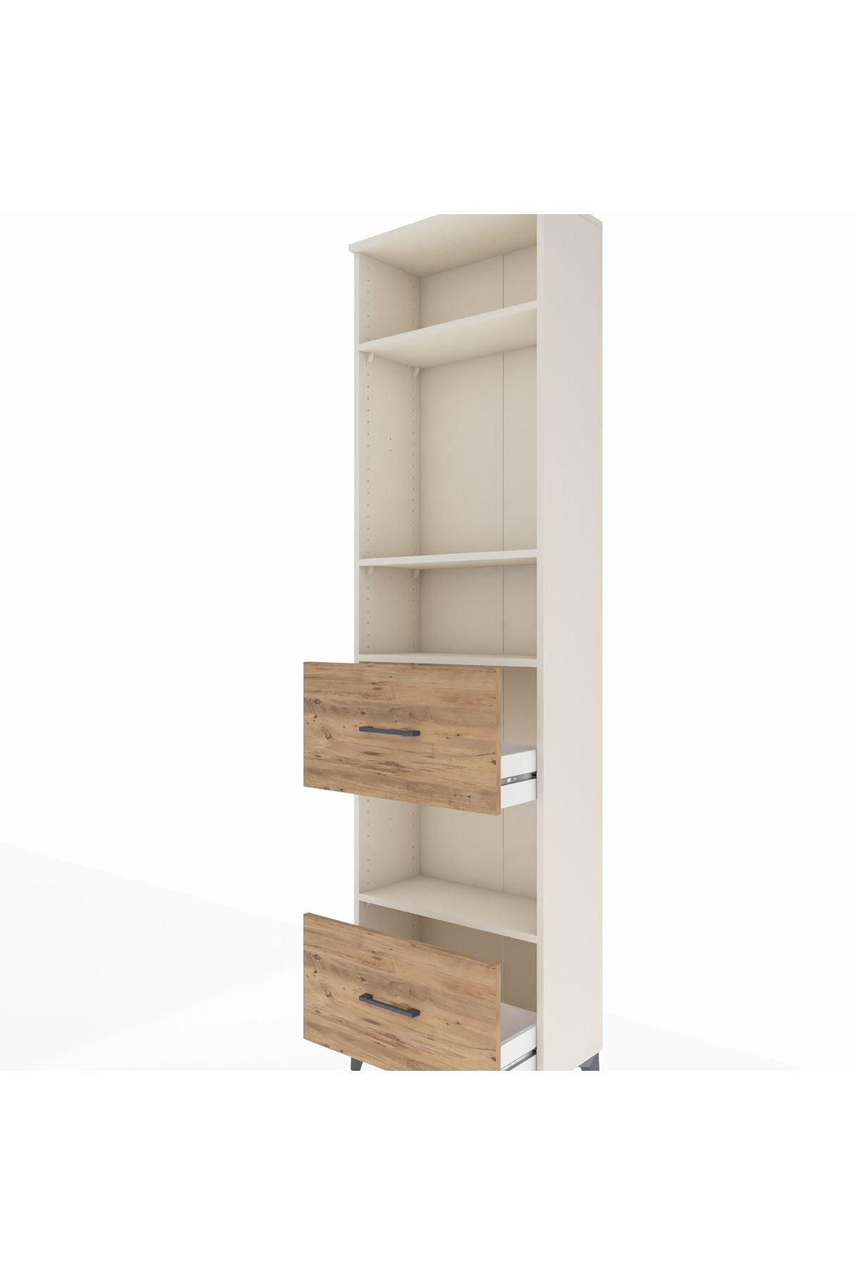 Arges Dolap 4 Raflı 2 Çekmeceli 60x30x221 - S29M147V3A