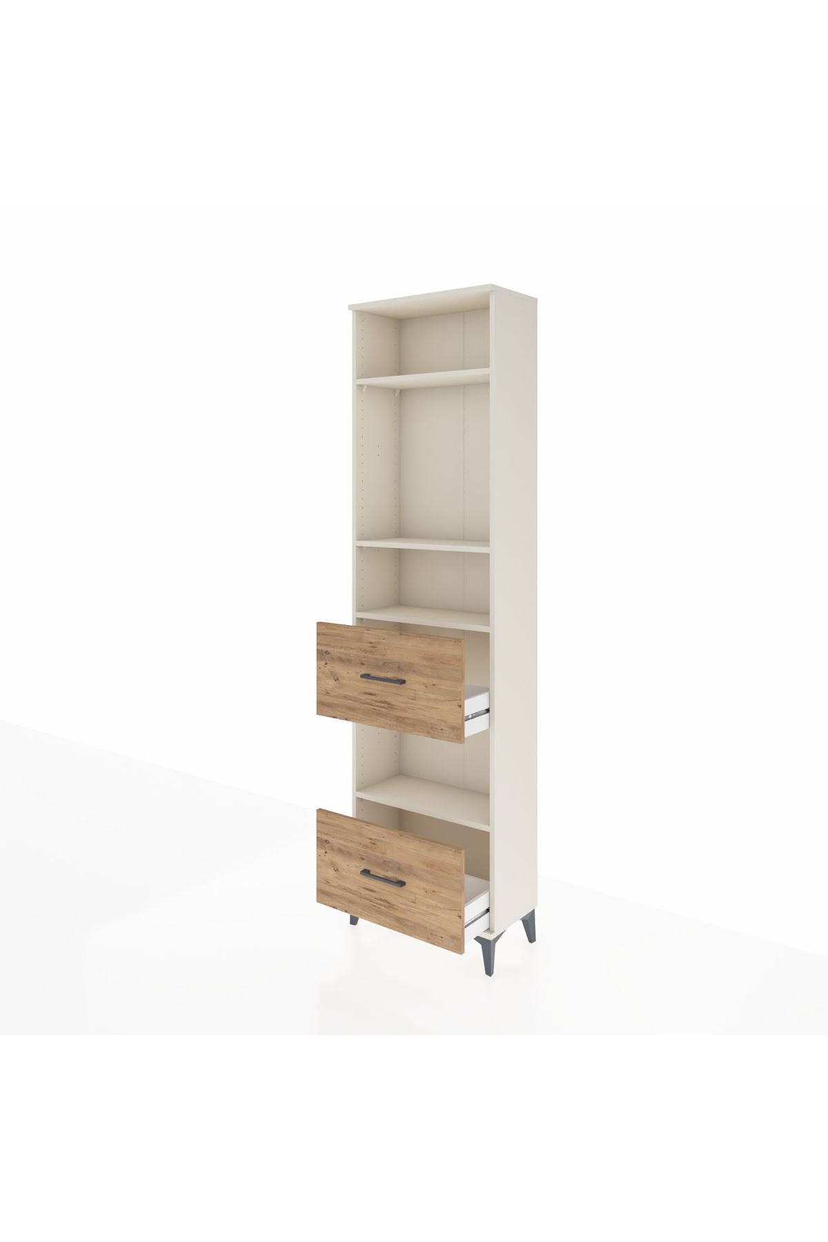 Arges Dolap 4 Raflı 2 Çekmeceli 60x30x221 - S29M147V3A