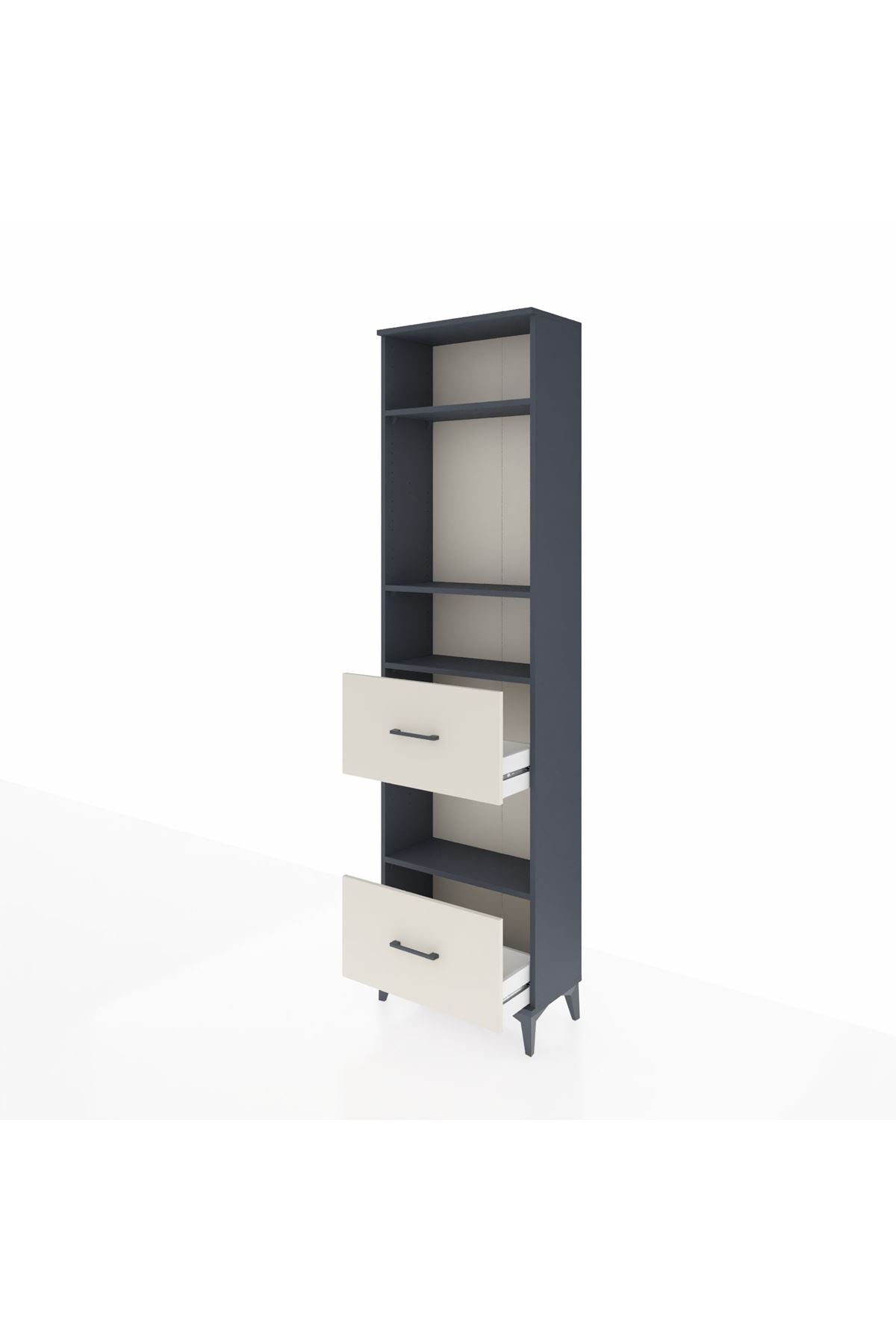 Arges Dolap 4 Raflı 2 Çekmeceli 60x30x221 - S29M147V4A