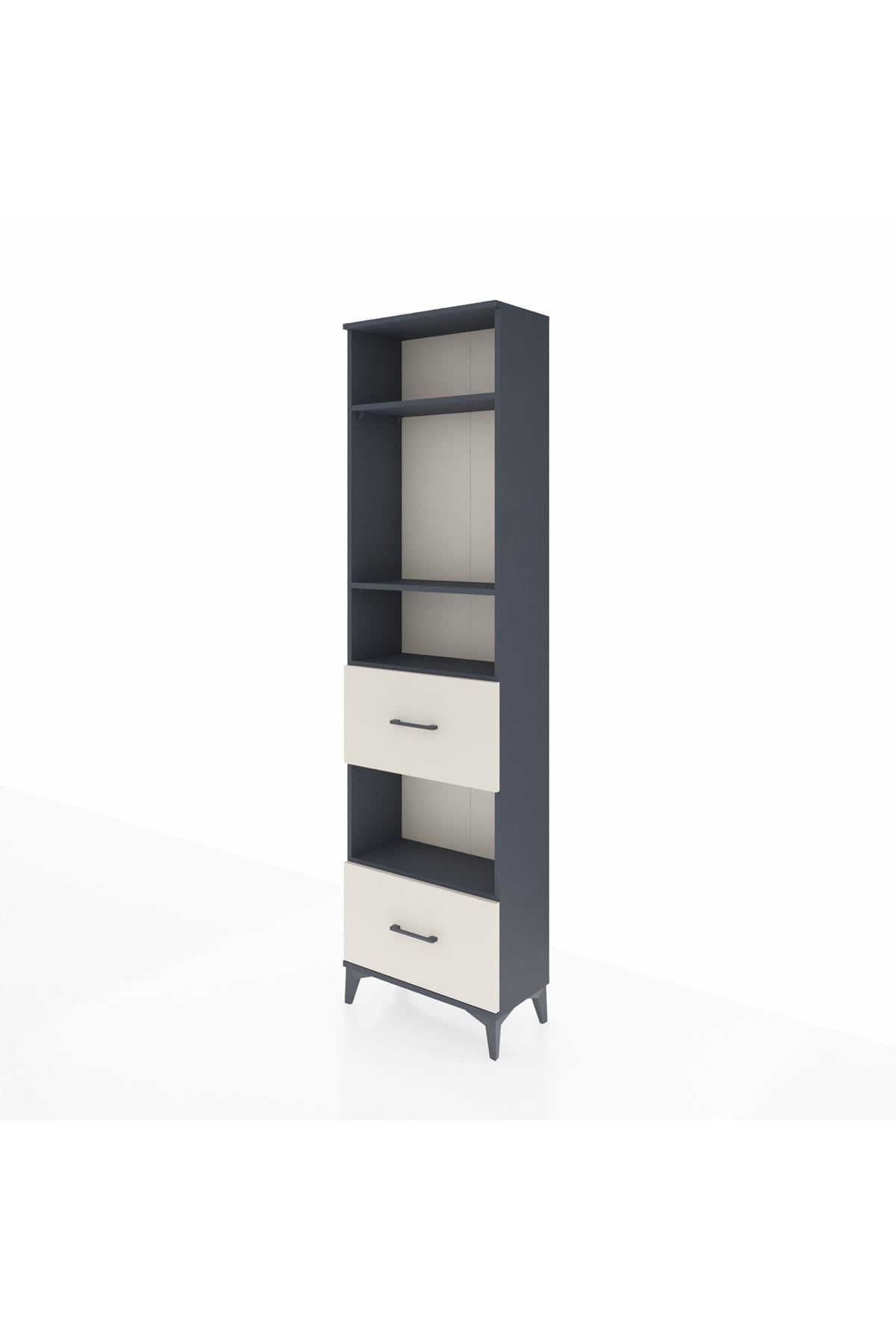 Arges Dolap 4 Raflı 2 Çekmeceli 60x30x221 - S29M147V4A