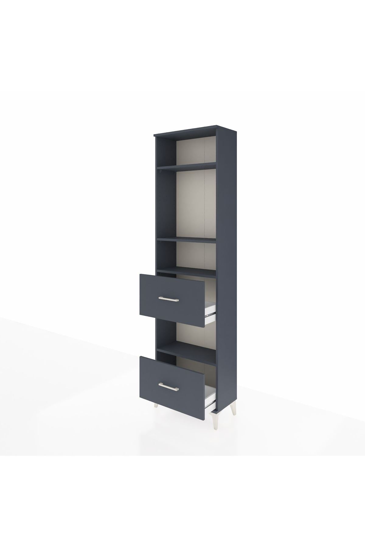 Arges Dolap 4 Raflı 2 Çekmeceli 60x30x221 - S29M147V5A