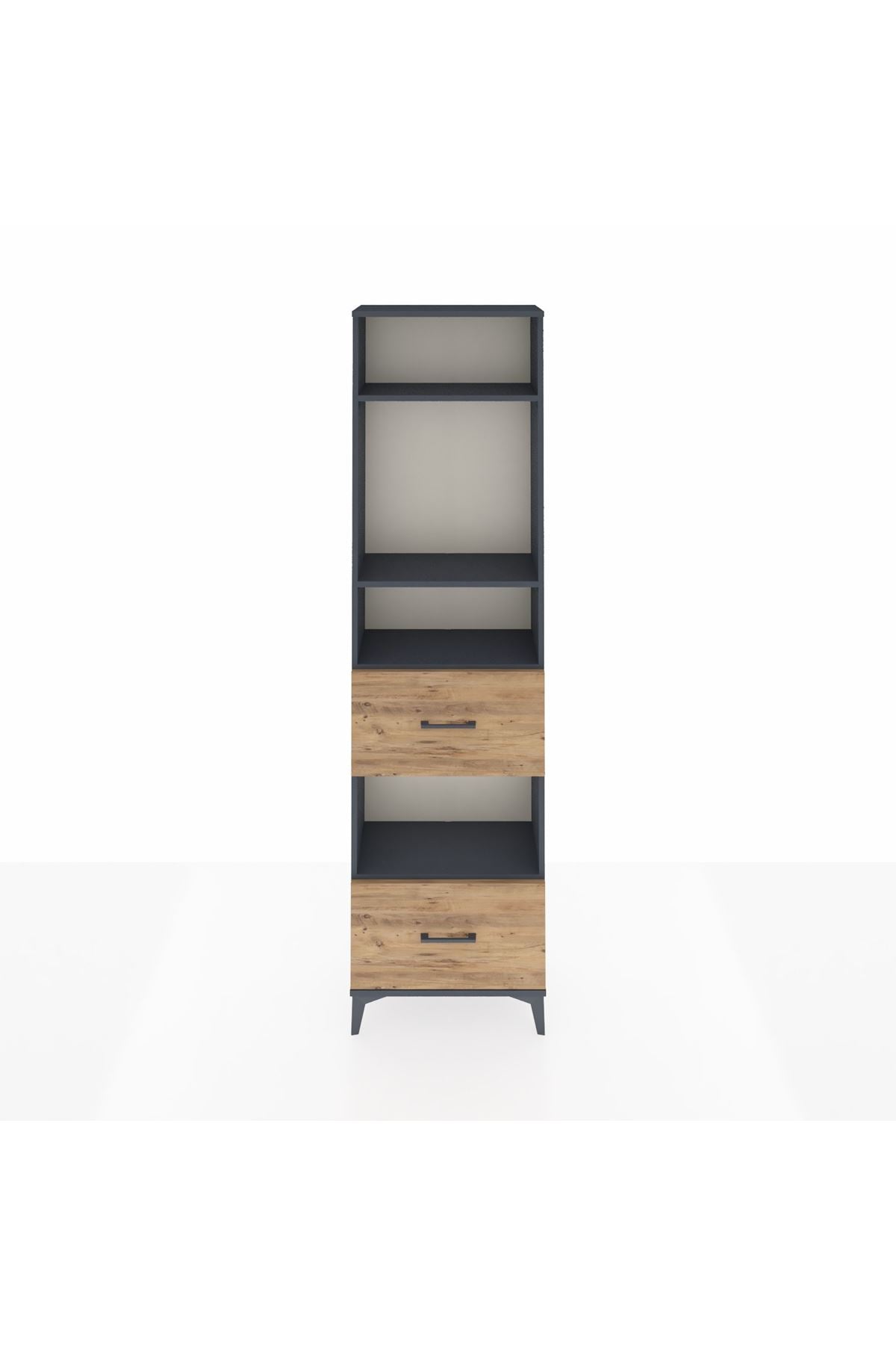 Arges Dolap 4 Raflı 2 Çekmeceli 60x30x221 - S29M147V6A