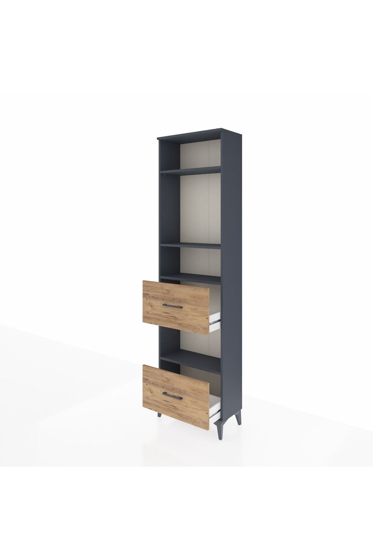 Arges Dolap 4 Raflı 2 Çekmeceli 60x30x221 - S29M147V6A