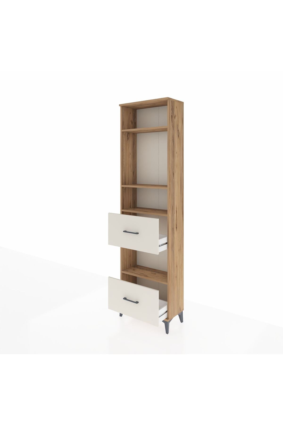 Arges Dolap 4 Raflı 2 Çekmeceli 60x30x221 - S29M147V7A