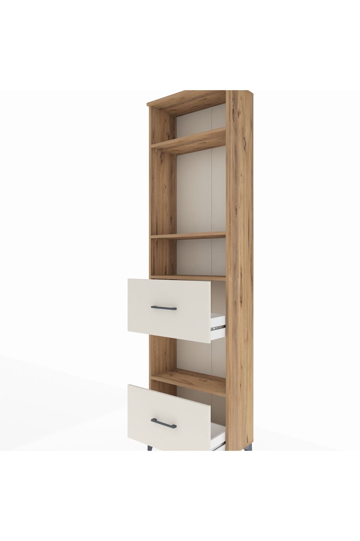 Arges Dolap 4 Raflı 2 Çekmeceli 60x30x221 - S29M147V7A