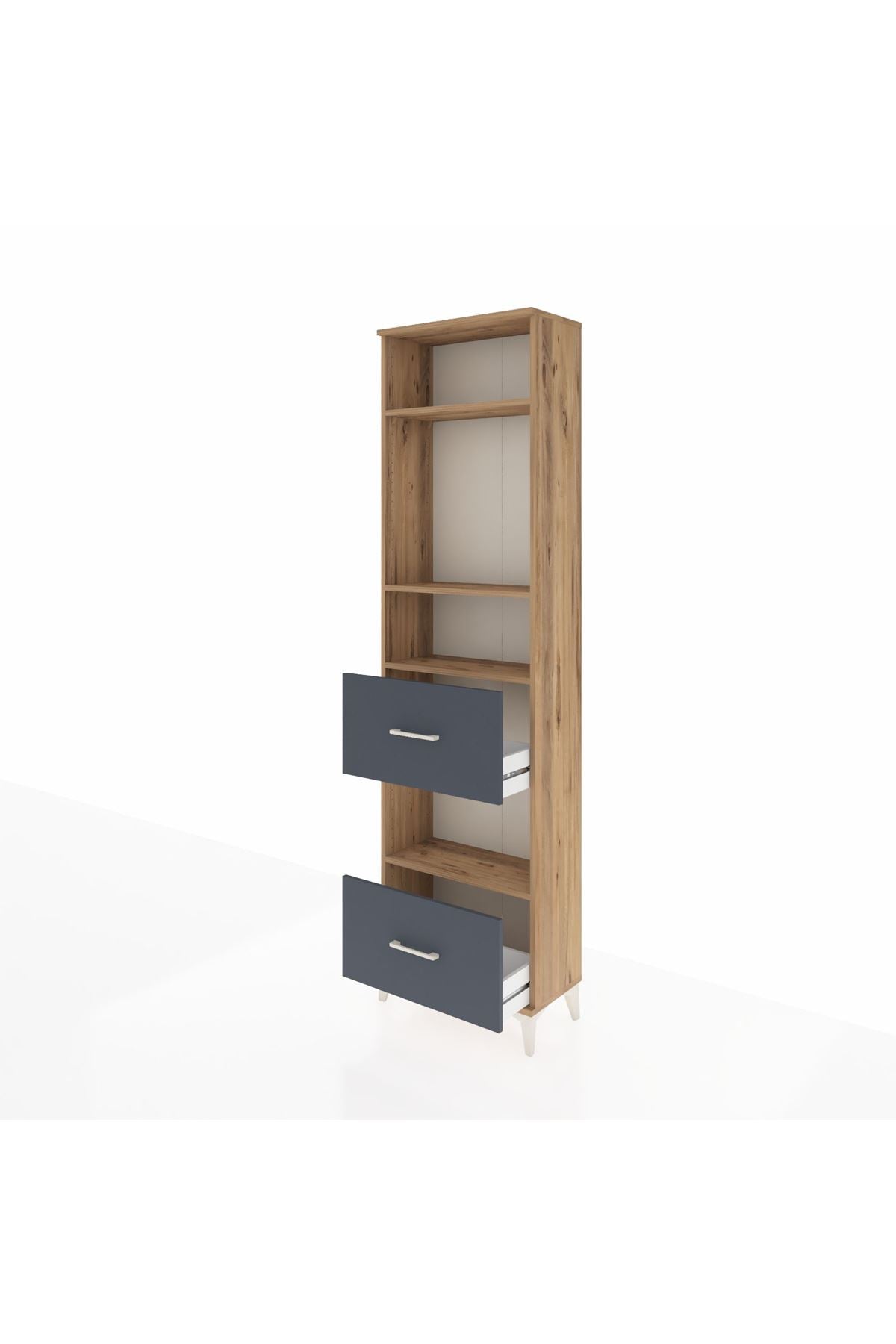 Arges Dolap 4 Raflı 2 Çekmeceli 60x30x221 - S29M147V8A