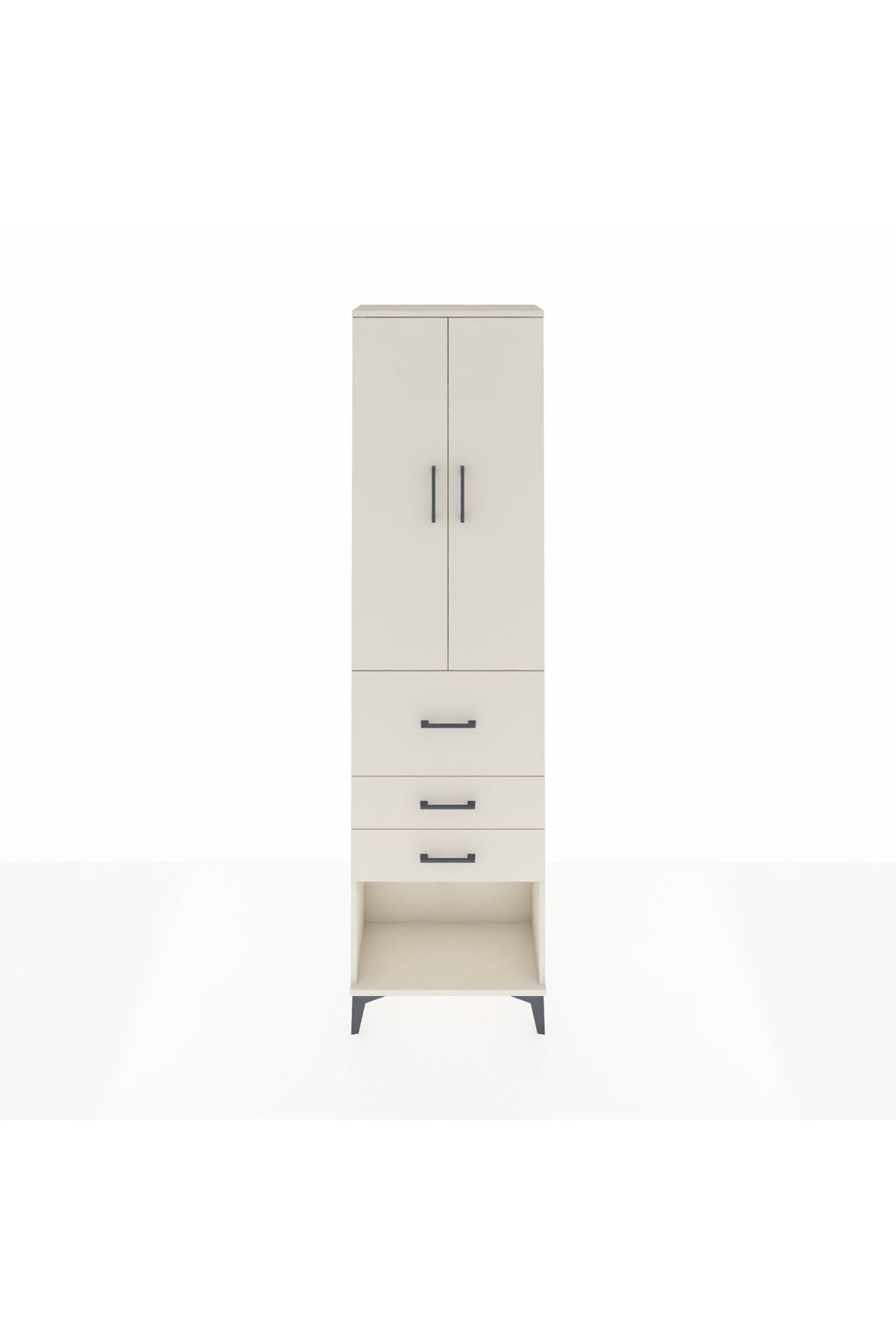 Arges Dolap 2 Raflı 3 Çekmeceli 2 Kapaklı 60x30x221 - S29M148V1A