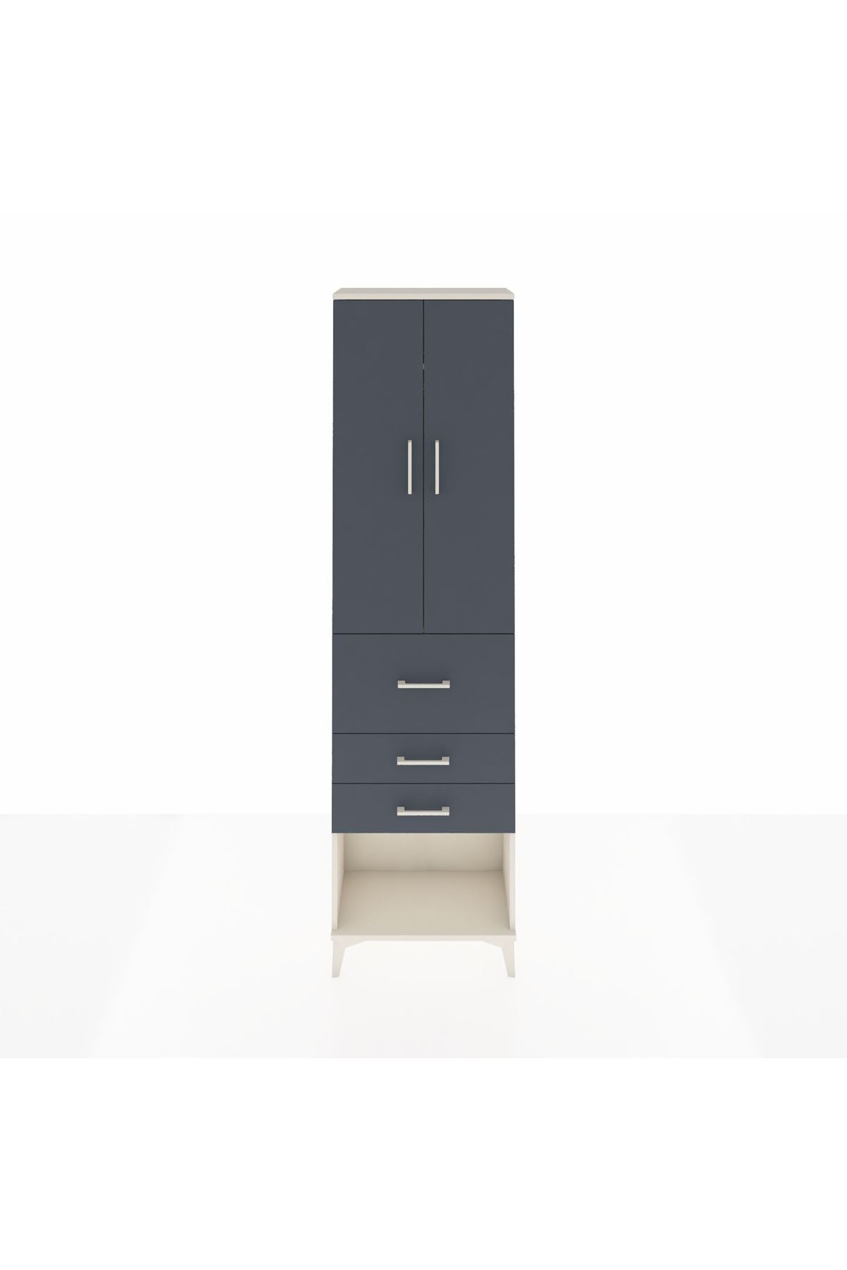 Arges Dolap 2 Raflı 3 Çekmeceli 2 Kapaklı 60x30x221 - S29M148V2A